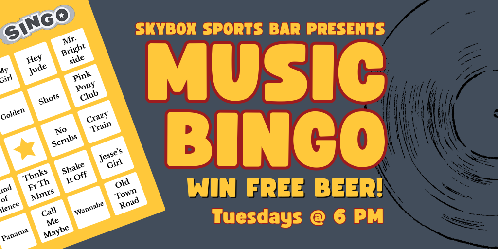 Music Bingo on Tuesdays at Firehouse SKYBOX
